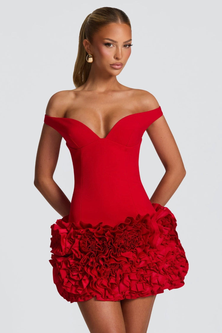 BABYBOO Aveta Mini Dress in Red